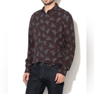 Roberto Just Cavalli Overprinted Tiger long sleeve button up shirt size 50